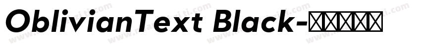 OblivianText Black字体转换